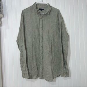 Banana Republic men’s XL long sleeve green button down shirt